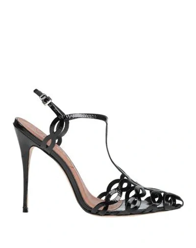 Vicenza ) Woman Sandals Black Size 10 Leather