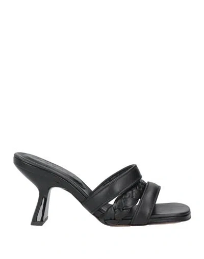Vicenza ) Woman Sandals Black Size 9 Leather