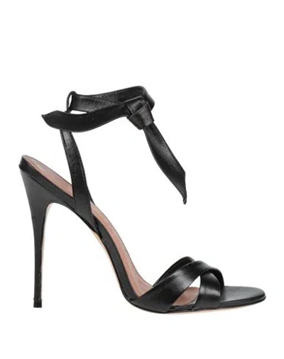 Vicenza ) Woman Sandals Black Size 6 Leather