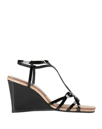 Vicenza ) Woman Sandals Black Size 8 Leather