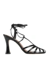 Vicenza ) Woman Sandals Black Size 9 Leather