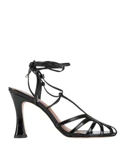 Vicenza ) Woman Sandals Black Size 9 Leather