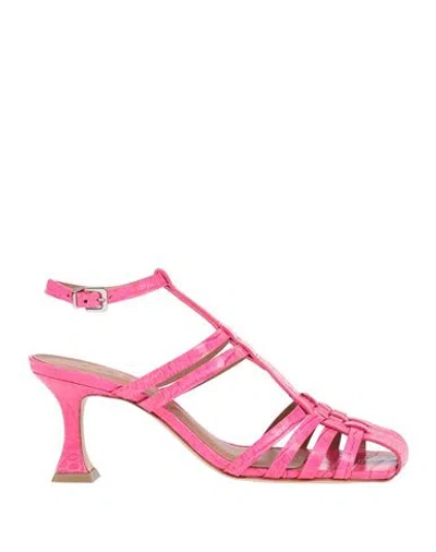Vicenza ) Woman Sandals Fuchsia Size 8 Leather