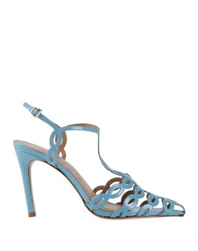 Vicenza ) Woman Sandals Light Blue Size 7 Leather