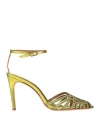 Vicenza ) Woman Sandals Light Green Size 8 Leather