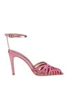 Vicenza ) Woman Sandals Magenta Size 10 Leather