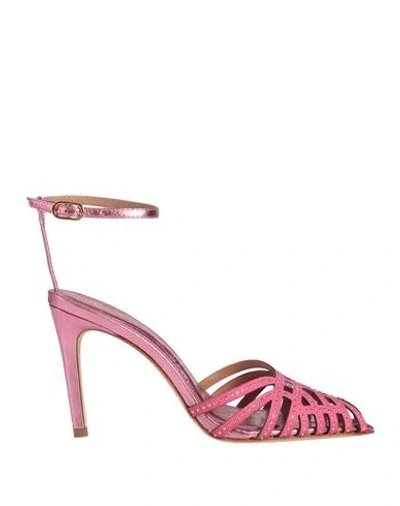 Vicenza ) Woman Sandals Magenta Size 10 Leather