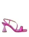 Vicenza ) Woman Sandals Mauve Size 7 Leather In Purple