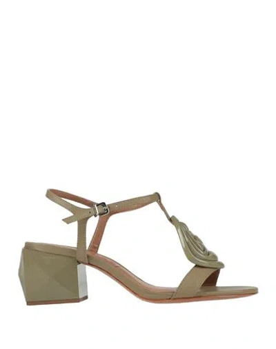 Vicenza ) Woman Sandals Sage Green Size 8 Sheepskin