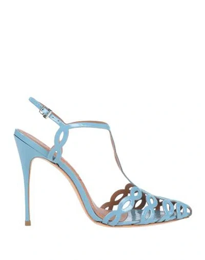 Vicenza ) Woman Sandals Sky Blue Size 8 Leather