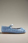 Vicenza Woven Ballet Flats In Blue