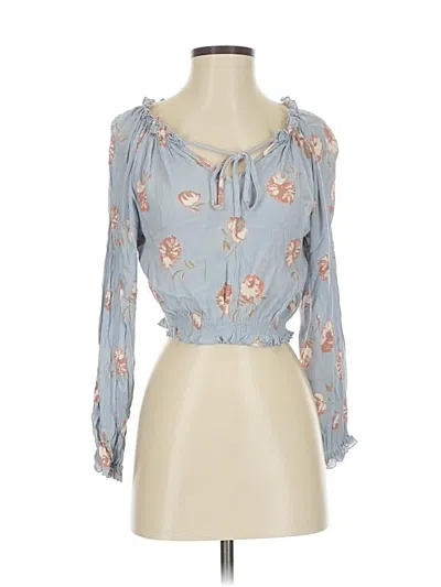 Pre-owned Vici 3/4 Sleeve Blouse In Blue