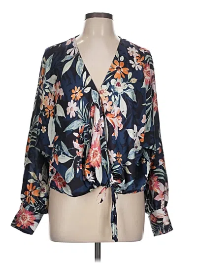 Pre-owned Vici 3/4 Sleeve Blouse In Blue