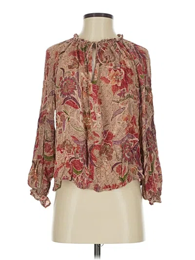Pre-owned Vici 3/4 Sleeve Blouse In Brown
