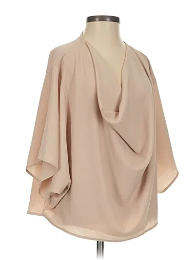 Pre-owned Vici 3/4 Sleeve Blouse In Brown