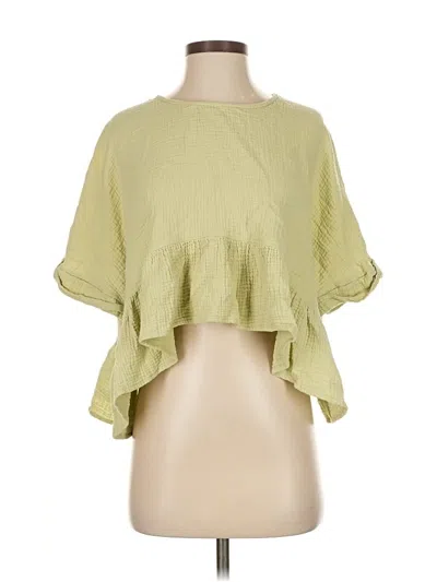 Pre-owned Vici 3/4 Sleeve Blouse In Green