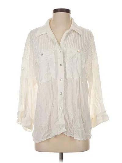 Pre-owned Vici 3/4 Sleeve Blouse In Ivory