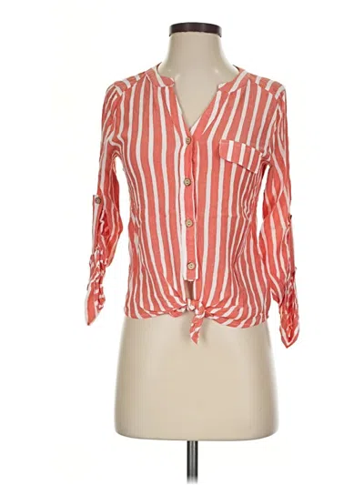 Pre-owned Vici 3/4 Sleeve Blouse In Orange