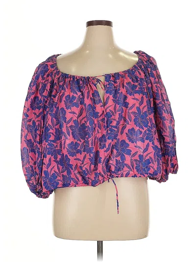 Pre-owned Vici 3/4 Sleeve Blouse In Pink