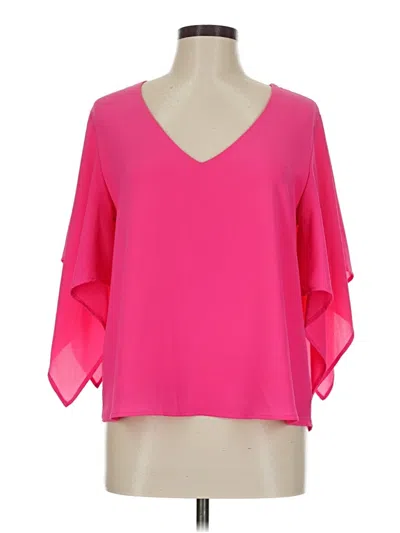 Pre-owned Vici 3/4 Sleeve Blouse In Pink