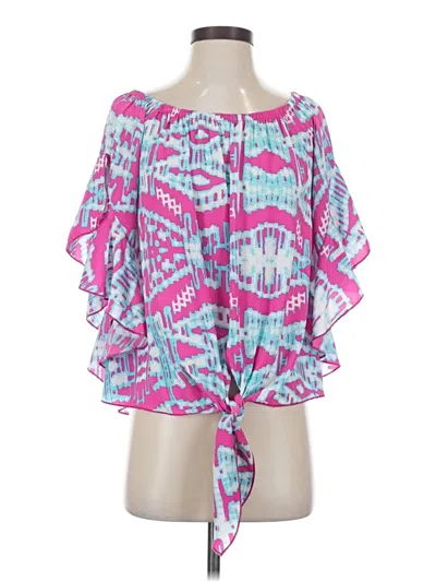 Pre-owned Vici 3/4 Sleeve Blouse In Pink