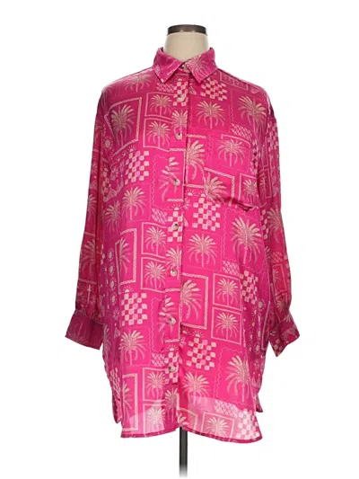 Pre-owned Vici 3/4 Sleeve Blouse In Pink