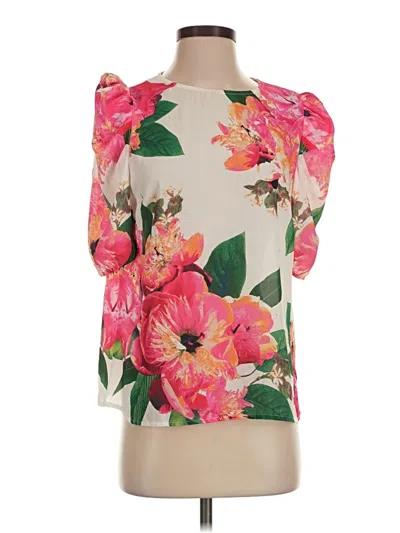 Pre-owned Vici 3/4 Sleeve Blouse In Pink