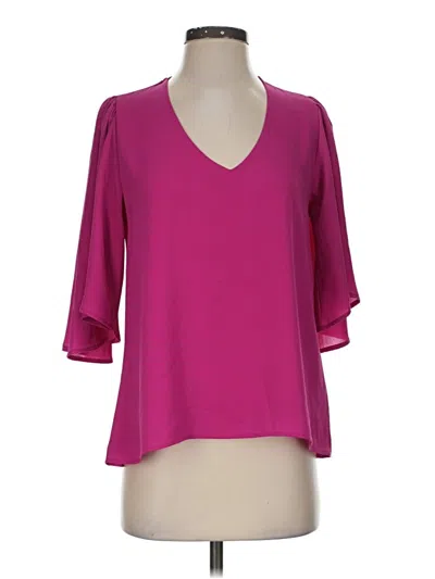 Pre-owned Vici 3/4 Sleeve Blouse In Pink