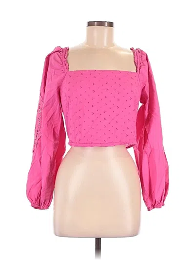 Pre-owned Vici 3/4 Sleeve Blouse In Pink