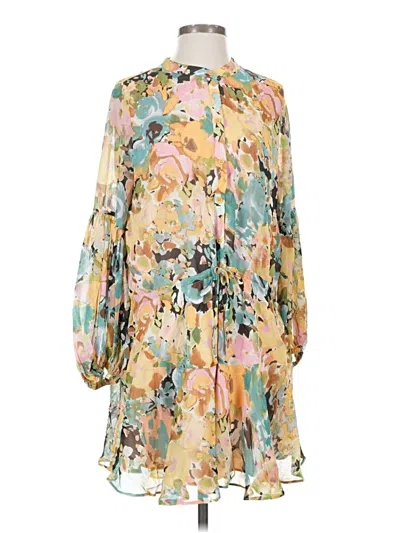 Pre-owned Vici 3/4 Sleeve Blouse In Yellow