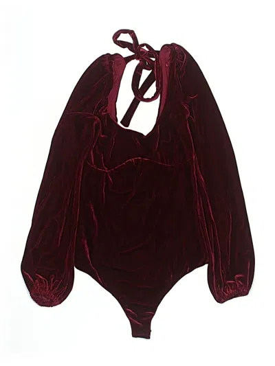 Pre-owned Vici Bodysuit In Burgundy