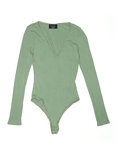 Pre-owned Vici Bodysuit In Green