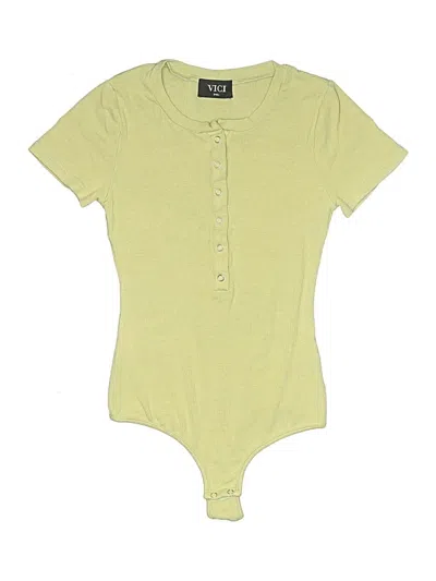 Pre-owned Vici Bodysuit In Green