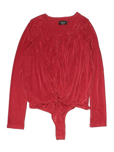 Pre-owned Vici Bodysuit In Red