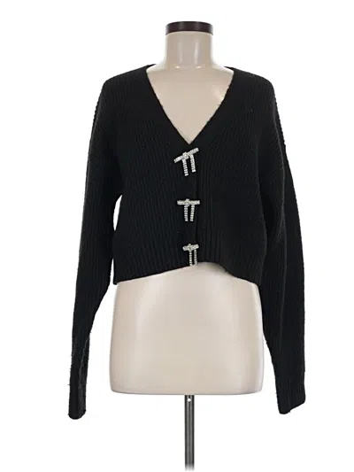 Pre-owned Vici Cardigan Sweater In Black