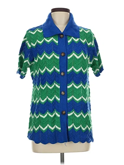 Pre-owned Vici Cardigan Sweater In Blue