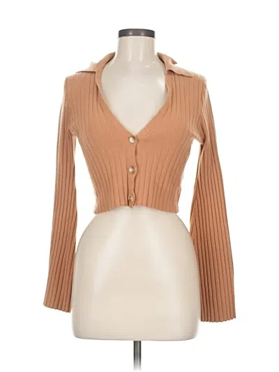 Pre-owned Vici Cardigan Sweater In Brown