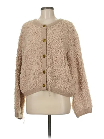 Pre-owned Vici Cardigan Sweater In Brown