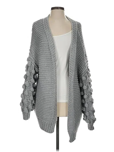 Pre-owned Vici Cardigan Sweater In Gray