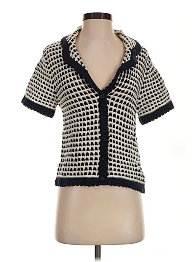 Pre-owned Vici Cardigan Sweater In Ivory