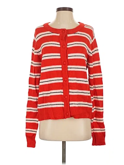 Pre-owned Vici Cardigan Sweater In Red