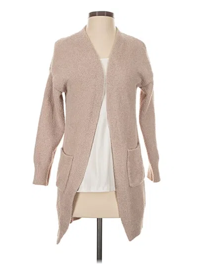 Pre-owned Vici Cardigan Sweater In Tan