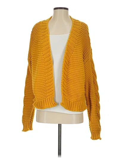 Pre-owned Vici Cardigan Sweater In Yellow