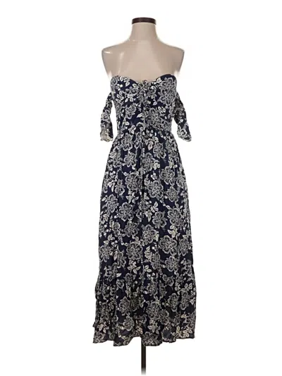 Pre-owned Vici Casual Dress In Blue