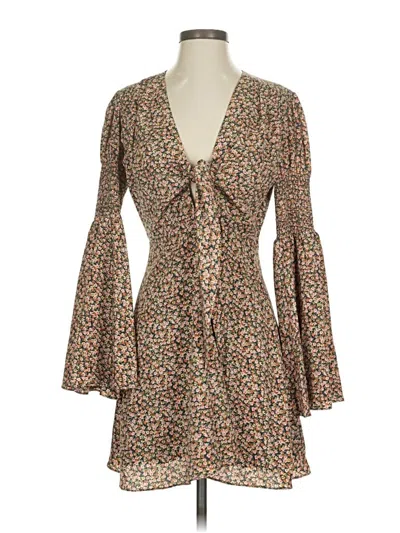 Pre-owned Vici Casual Dress In Brown