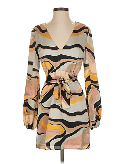 Pre-owned Vici Casual Dress In Brown