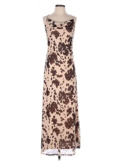 Pre-owned Vici Casual Dress In Brown