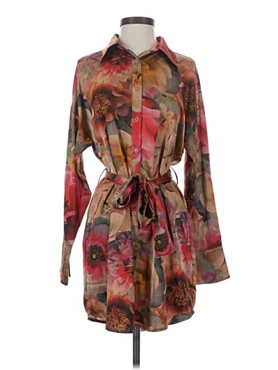 Pre-owned Vici Casual Dress In Brown