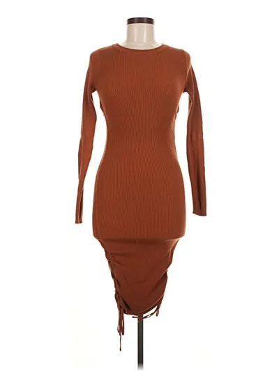 Pre-owned Vici Casual Dress In Brown