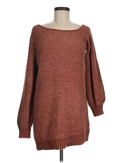 Pre-owned Vici Casual Dress In Brown
